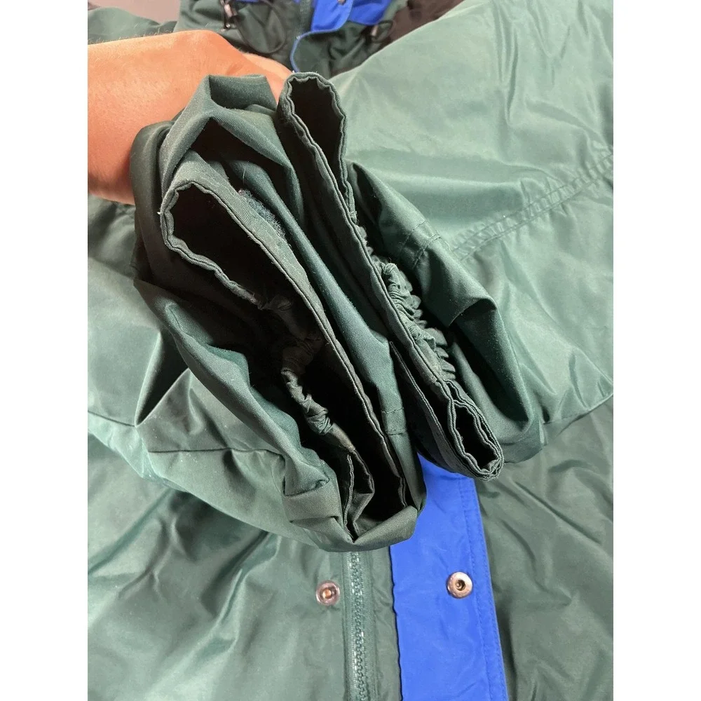 Columbia Jacket Mens XL Green Puffer Insulated Lined Full Zip Pockets Winter